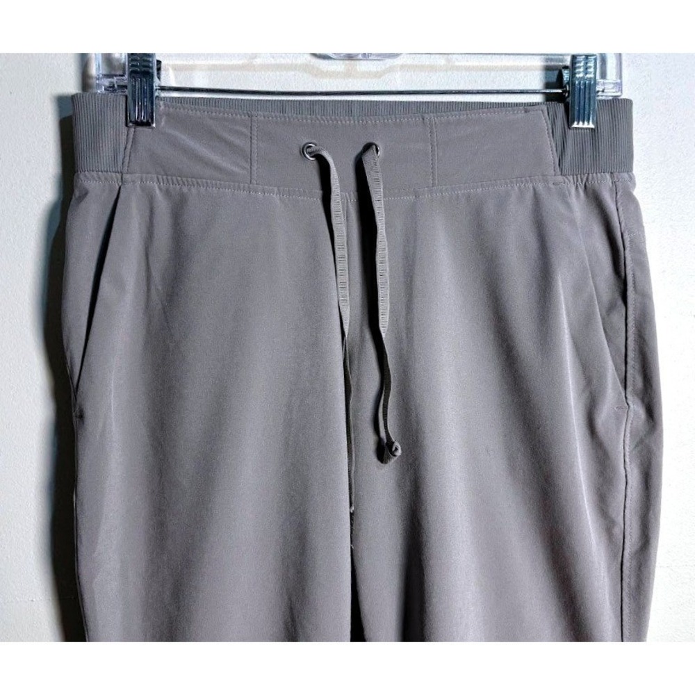 Athleta Gray Jogger Midtown Ankle Pants Women's Size 4P Drawstring Lightweight - Picture 5 of 8